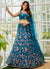 Royal Blue Multi Embroidery Lehenga Choli