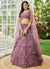 Purple Multi Embroidery Lehenga Choli