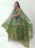 Come and explore online, the gallery of gorgeous new lehengas in mystical hues and designs at the house of Hatkay.com
