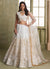 Off White Embroidered Party Wear Lehenga Choli