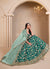 Deep Turquoise Embroidery Lehenga Choli