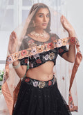 Hatkay. Ready To Wear Indian Outfit Lehenga Choli, Dupatta with Stitched Blouse For Women, Bridesmaid, Party, Festival Wear.