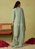 Light Green Embroidered Pakistani Pant Style Suit