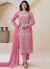 Pink Thread Work Pakistani Style Suit