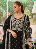 Black Embroidered Pakistani Palazzo Suit