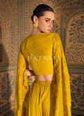 Yellow Designer Palazzo Set