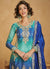 Buy Teal Blue Sharara