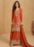 Orange Bollywood Style Palazzo Suit