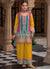 Yellow Multicolored Gharara Suit