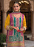 Yellow Multicolored Gharara Suit