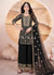 Black Georgette Palazzo Suit