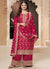 Crimson Red Pakistani Palazzo Suit