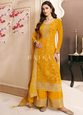 Yellow Pakistani Palazzo Suit