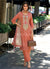 Peach Multi Embroidered Straight Suit