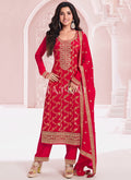 Bridal Red Embroidery Pakistani Suit