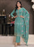 Teal Blue Multi Embroidery Pakistani Suit