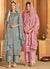 Pink Embroidered Pakistani Straight Suit