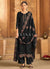 Black Embroidered Pakistani Straight Suit