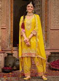 Yellow Multi Embroidery Salwar Kameez