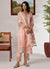 Peach Embroidered Pakistani Suit