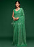 Mint Green Sequins Embroidery Georgette Saree