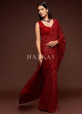 Shop wedding sarees for bride at Hatkay. Explore the latest Indian wedding sarees collection with different styles to choose from.