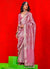 Pink Handloom Silk Saree