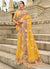 Yellow Multi Embroidery Saree