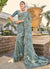 Sea Green Multi Embroidery Saree