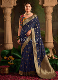 Dark Blue Traditional Saree