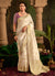 Ivory And Purple Traditional Saree