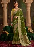 Green And Yellow Traditional Saree