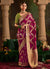 Magenta And Green Traditional Saree