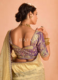 Wedding sarees come in various designs and styles such as printed, embroidered, and heavily embellished.