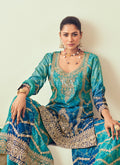 Buy Blue Sharara Dress