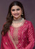 Magenta Pink Embroidered Sharara Suit