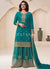 Turquoise Sharara Suit