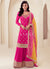 Rani Pink Reshamkari Embroidery Sharara Suit