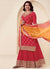 Bridal Red Reshamkari Embroidery Sharara Suit