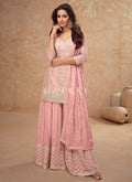 Light Pink Pakistani Sharara Suit