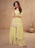 Pale Yellow Pakistani Sharara Suit