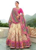 Shop Designer bridal lehengas online at Hatkay. Our online store features stylish hand-embroidered wedding lehengas.