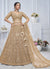 Light Brown Multi Embroidery Bridal Lehenga Choli