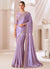 Lavender Embroidery Saree