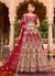 Bridal Red Velvet Designer Bridal Lehenga Choli