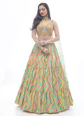 Yellow Multi Embroidered Festive Lehenga Choli