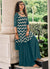 Turquoise Ethnic Embroidered Designer Gharara Suit