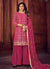 Pink Mirror Embroidered Palazzo Suit