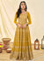 Yellow Embroidered Festive Anarkali Suit