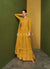 Yellow Traditional Embroidered Anarkali Palazzo Suit